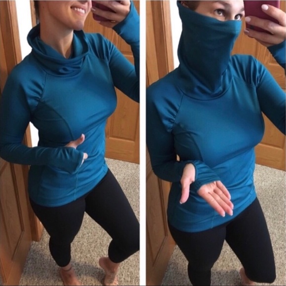 CALIA by Carrie Underwood Tops - Calia Cold Weather Funnel Neck Pullover Blue XS